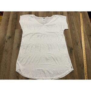 O'Neill Shirt, Women's Size Medium/Large, White, Short Sleeve, See Through